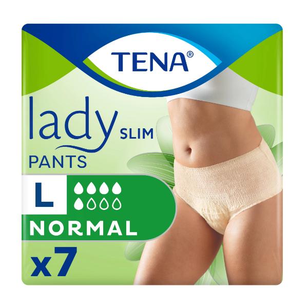 Chiloti Elastici pentru Incontinenta - Tena Lady Slim Pants Normal, marime L, 7 buc