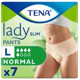 Chiloti Elastici pentru Incontinenta - Tena Lady Slim Pants Normal, marime L, 7 buc