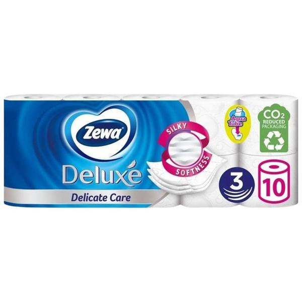 Hartie Igienica Delicata cu 3 Straturi - Zewa Deluxe Delicate Care, 10 role