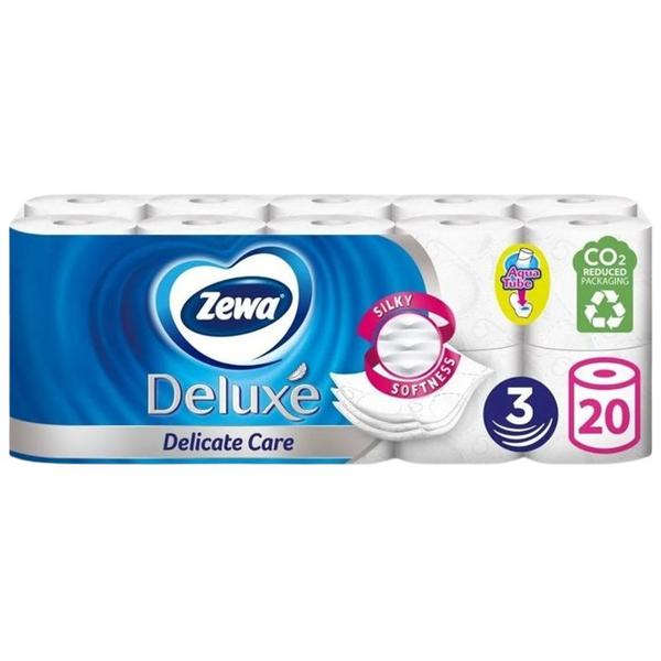 Hartie Igienica Delicata cu 3 Straturi - Zewa Deluxe Delicate Care, 20 role