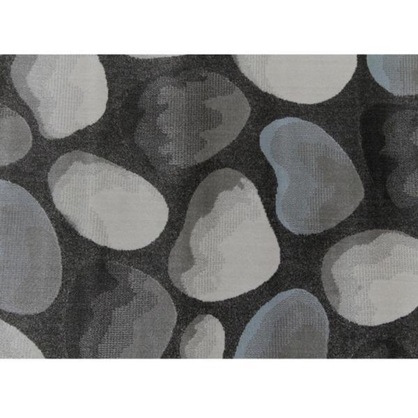 Covor textil maro gri model pietre Menga 133x190 cm