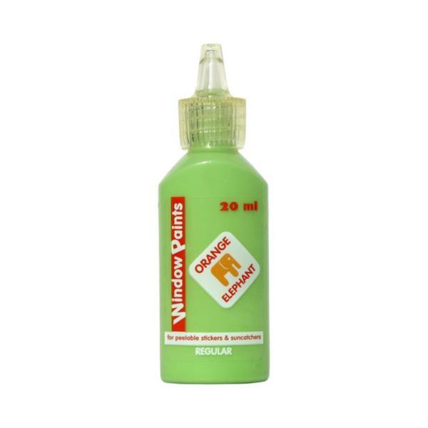 Vopsea pentru vitralii Orange Elephant, light green, 20ml