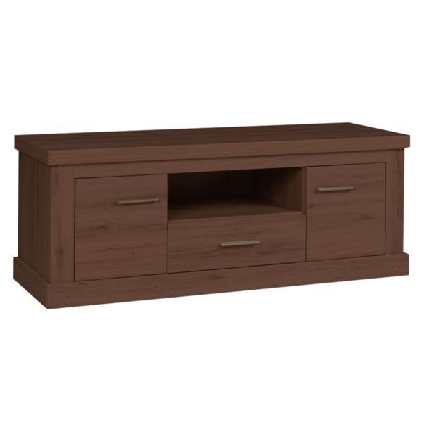 Comoda TV, din mdf maro stejar stirling, Hilard, 143x44x53 cm