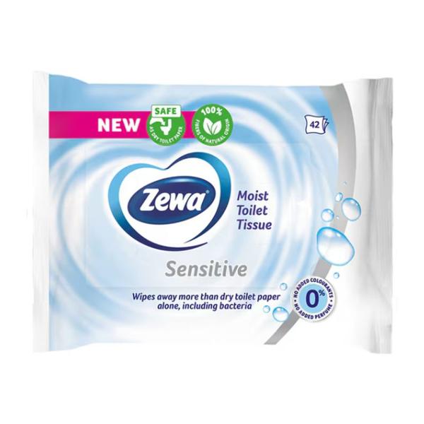 Hartie Igienica Umeda pentru Piele Sensibila - Zewa Moist Toilet Tissue Sensitive, 42 buc