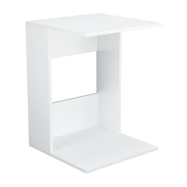 Masuta de cafea din MDF alb Zenor 45x45x62 cm