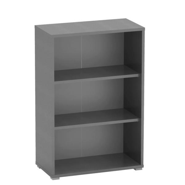 Biblioteca mdf grafit Rioma 75x112,2x38 cm