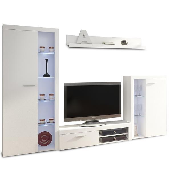 Set mobilier living pal alb Rochester 270x34x190 cm