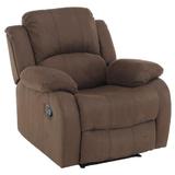 Fotoliu recliner tapiterie textil maro Askoy 87x92x97 cm