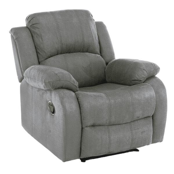 Fotoliu recliner tapiterie textil gri Askoy 87x92x97 cm