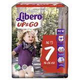 Scutece Tip Chilot pentru Bebelusi - Libero Up&Go, marime 7 (16-26 kg), 16 buc