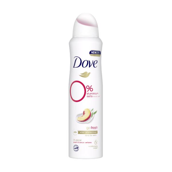 Deodorant Spray Antiperspirant Fara Saruri De Aluminiu Dove 0 Aluminium Salts Go Fresh Peach 8604