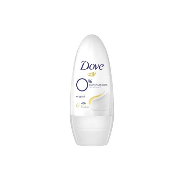 Deodorant Roll-On Antiperspirant Original fara Saruri de Aluminiu - Dove Original 0% Aluminium Salts, 50 ml