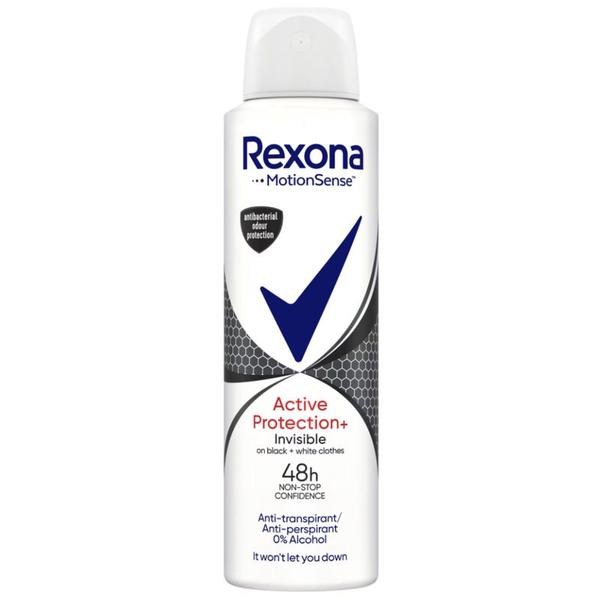 Deodorant Antiperspirant Spray pentru Femei - Rexona MotionSense Active Protection + Invisible 48h, 150 ml