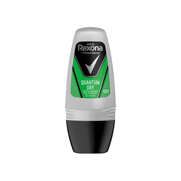 Deodorant Antiperspirant Roll-on pentru Barbati Quantum - Rexona Men MotionSense Quantum Dry 48h, 50ml
