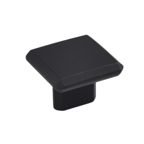 Buton pentru mobila Carli, finisaj negru mat CB, 16 mm