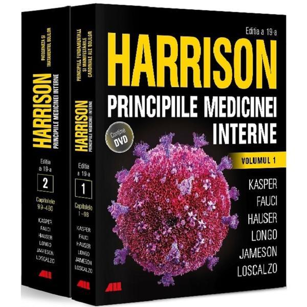 Harrison. Principiile medicinei interne Vol.1 + Vol.2 + DVD - Dennis L. Kasper, Anthony S. Fauci, Stephen L. Hauser, Dan L. Longo, J. Larry Jameson, Joseph Loscalzo, editura All