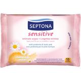 Servetele Umede pentru Igiena Intima cu Extract de Musetel - Septona Sensitive Intimate Wipes Chamomile Extract, 15 buc