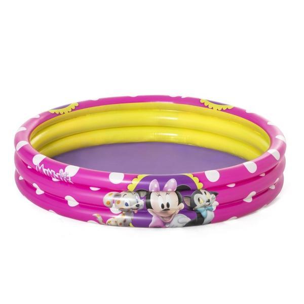 Piscina Minnie Mouse gonflabila, pentru copii 2 ani+, Bestway 91079, 122 x 25 cm, 140 litri