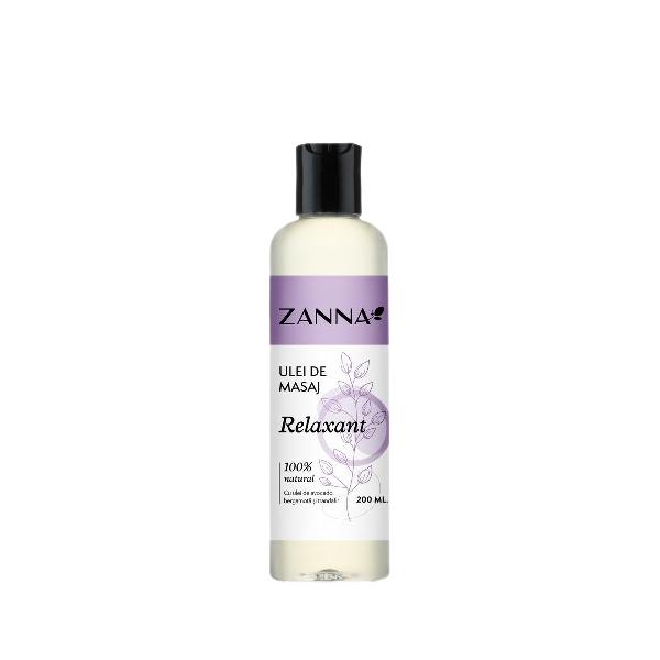 Ulei de Masaj Relaxant cu Bergamota si Trandafir Zanna, 200ml