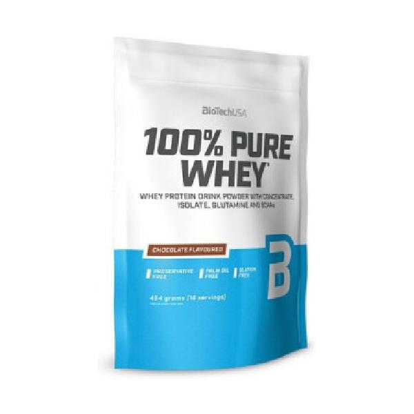 Pudra Proteica cu Gust de Ciocolata - BiotechUSA 100% Pure Whey, 454 g