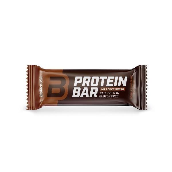 Baton Proteic cu Gust de Ciocolata - BiotechUSA Protein Bar Double Chocolat Flavoured, 70g