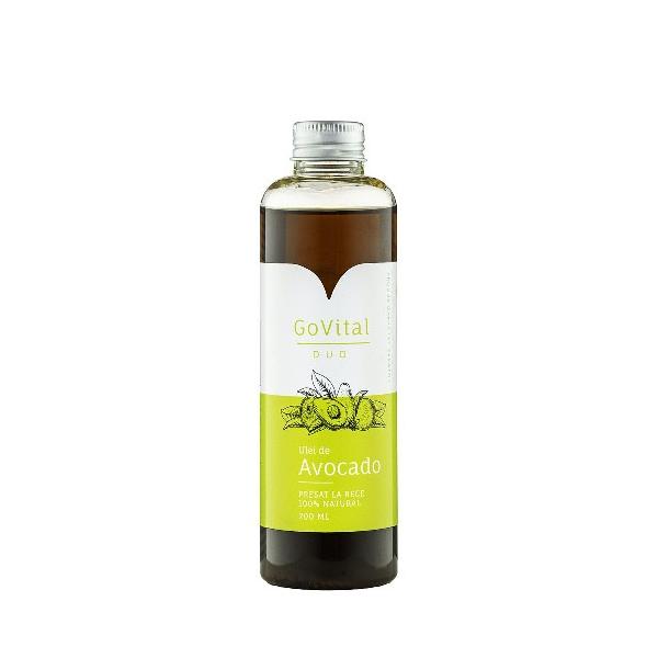 Ulei de Avocado Presat la Rece 100% Natural GoVital Duo, 200ml