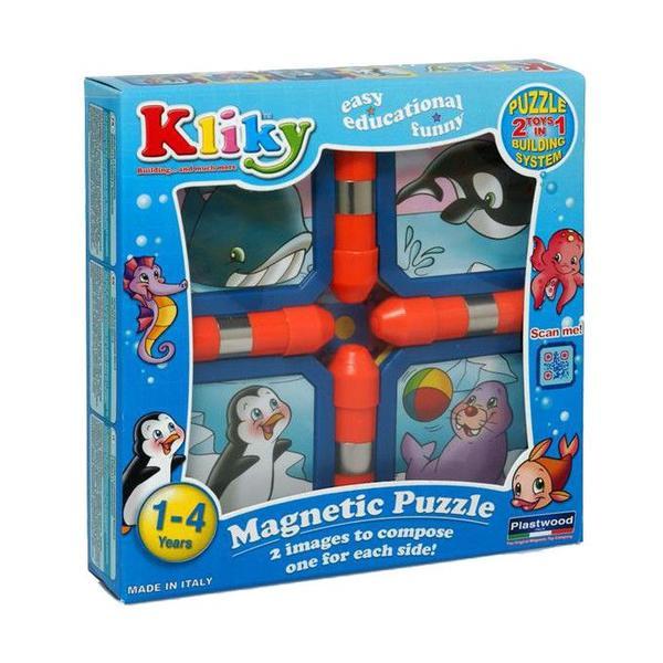 Set Puzzle Magnetic Animale Marine - Supermag Kliky