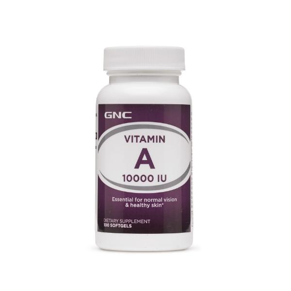 Vitamina A 10000 UI - GNC, 100 capsule