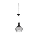 Lampa solara, tip pendul, Led, Metal, Negru, 18,5 x 18,5 x 22,5 cm