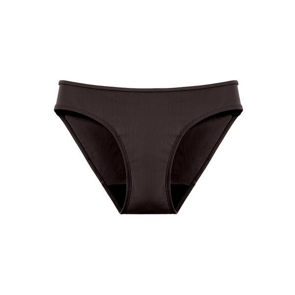 Chiloti menstruali reutilizabili Femieko, pentru inot, absorbtie moderata, culoare negru, marimea XL