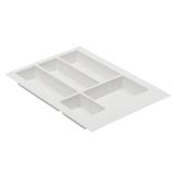 Suport organizare tacamuri Axispace, alb, pentru latime exterioara corp 400 mm, montabil in sertar de bucatarie