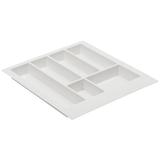 Suport organizare tacamuri Axispace, alb, pentru latime exterioara corp 500 mm, montabil in sertar de bucatarie