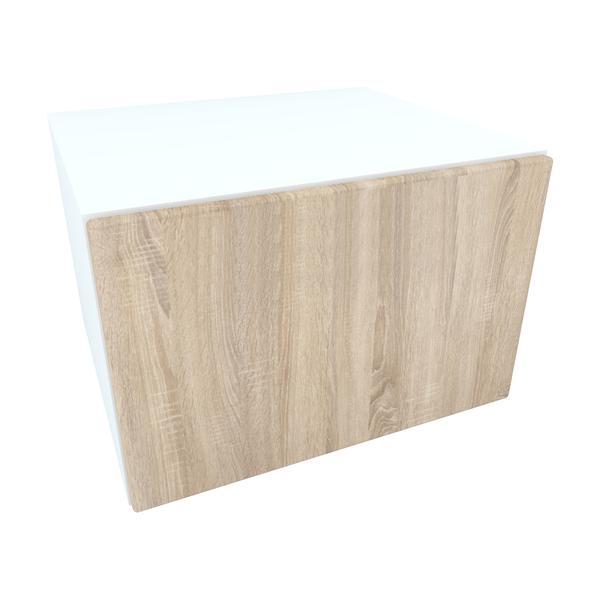 Armonia Comoda alba cu o usa "push"Mdf Sonoma