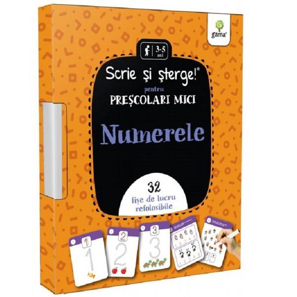 Scrie si sterge! Numerele , editura Gama