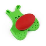 Buton pentru mobila copii Joy Catel, finisaj verde cu nasuc rosu CB, 30 mm