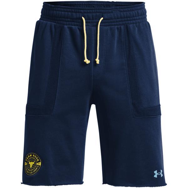 Pantaloni scurti barbati Under Armour Project Rock Heavyweight Terry Shorts 1370454-408, M, Albastru