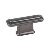 Buton pentru mobila King, finisaj negru gun metal CB, 16 mm