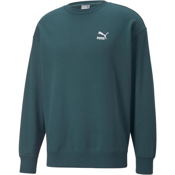 Bluza barbati Puma Classics Relaxed Crewneck Sweatshirt 53559924, L, Verde