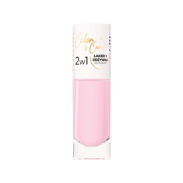 Lac de unghii, Eveline Cosmetics, Color & Care 2 in 1, nuanta 123, 8ml