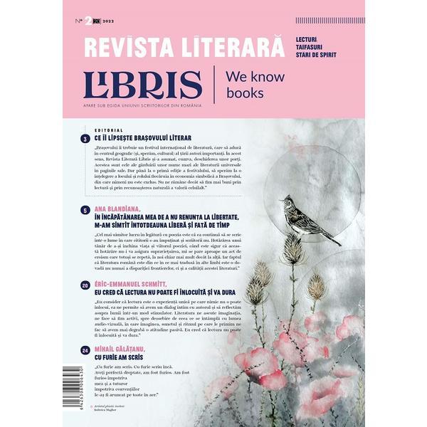 Revista literara Libris Nr.20 (2) august 2022, Editura Creator