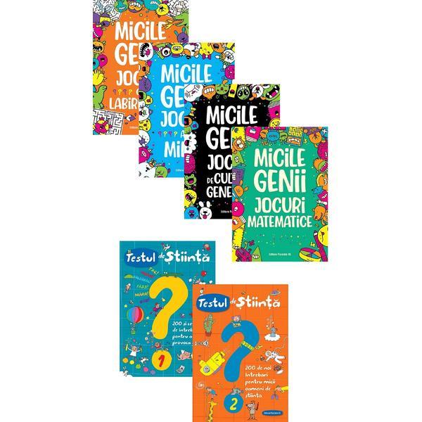 Boxset 4: Micile genii + Testul de stiinta - Giacomo Spallacci, Gareth Moore, editura Paralela 45