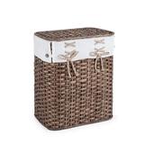 Cos rufe din rattan maro Simplicity 43x30x53 cm