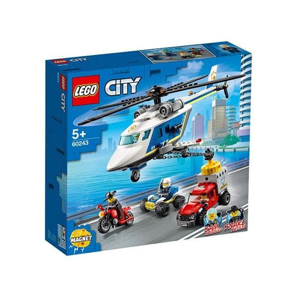 Lego City Police - Urmarire cu elicopterul politiei 60243, 212 piese