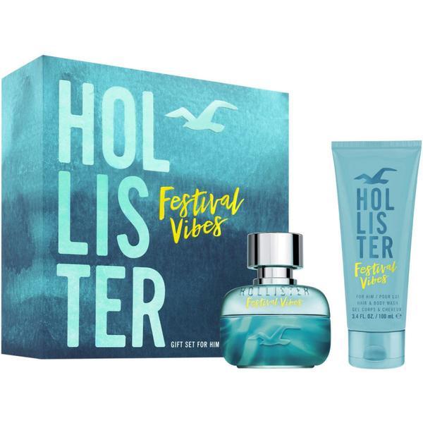 Set Apa de toaleta, 50 ml + Hair & Body Wash, 100 ml, Festival Vibes, Hollister