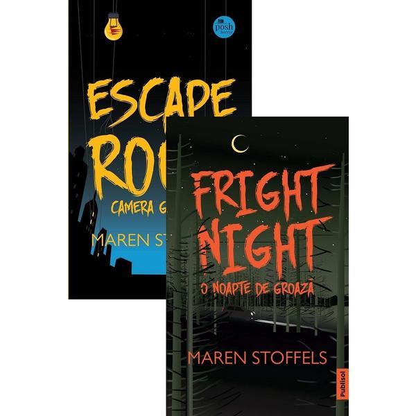 Pachet 2 carti: Escape Room + Fright Night - Maren Stoffels, editura Publisol
