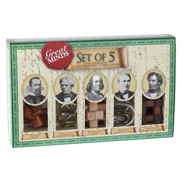 Great minds - Set of 5 men - Puzzle mecanic