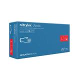 Set Manusi Nitrylex classic, Nitril, nepudrate, albastru, L, 100buc