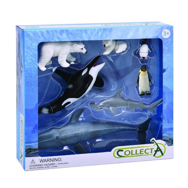 Set 7 figurine pictate manual Animale Antarctica