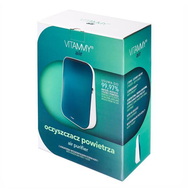 Purificator de aer cu ionizare Vitammy Air PA500, filtru HEPA 1, pana la 99.9%, capacitate de purificare a aerului, 2 viteze, fabricat in Italia