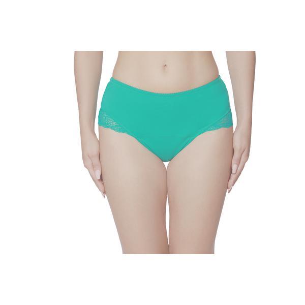 Chiloti menstruali reutilizabili Femieko, model Smilla, absorbtie ridicata, stil french cut, culoarea verde, marimea 3XL